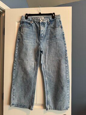 Free People, Deep Trance Dropped Boyfriend Jeans, Sweet Dreams, Size 28